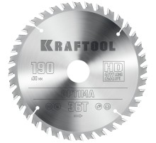 KRAFTOOL Optima, 190 х 30 мм, 36Т, пильный диск по дереву (36951-190-30)