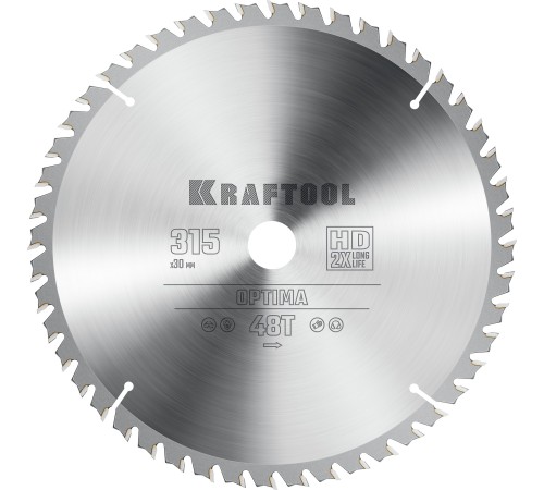 KRAFTOOL Optima, 315 х 30 мм, 48Т, пильный диск по дереву (36951-315-30) KRAFTOOL Optima, 315 х 30 мм, 48Т, пильный диск по дереву (36951-315-30)