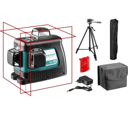 KRAFTOOL линейный лазерный нивелир со штативом LL3D #3 34640-3 Professional KRAFTOOL линейный лазерный нивелир со штативом LL3D #3 34640-3 Professional