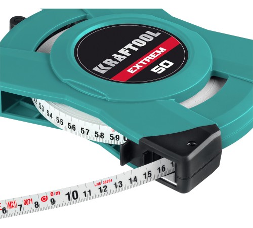 KRAFTOOL 50 м, геодезическая стальная мерная лента EXTREM 34185-50 KRAFTOOL 50 м, геодезическая стальная мерная лента EXTREM 34185-50