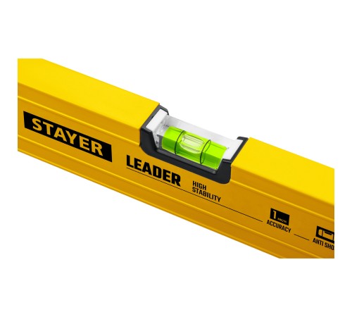 STAYER LEADER, 1000 мм, усиленный профиль, уровень с поворотным глазком (3466-100) STAYER LEADER, 1000 мм, усиленный профиль, уровень с поворотным глазком (3466-100)
