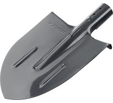 ЗУБР Мастер, 380 х 208 мм, полотно 1.6 мм, закалено, с рёбрами жёсткости, без черенка, тип ЛКО, штыковая лопата (39414)