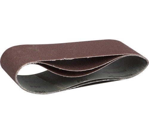 ЗУБР P80, 75х533 мм, 3 шт., лента шлифовальная универсальная бесконечная на тканевой основе для ЛШМ 35542-080 Мастер