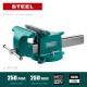 KRAFTOOL Steel, 250 мм, стальные слесарные тиски (32701-250)