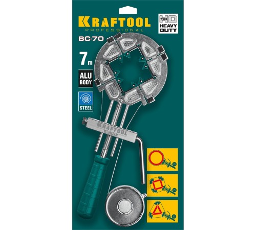 KRAFTOOL 7 м, ременная струбцина ВС-70 32207-2 KRAFTOOL 7 м, ременная струбцина ВС-70 32207-2