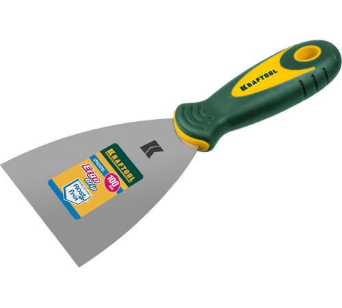 KRAFTOOL 100 мм, нержавеющее полотно, двухкомпонентная рукоятка, шпательная лопатка 10035-100 KRAFTOOL 100 мм, нержавеющее полотно, двухкомпонентная рукоятка, шпательная лопатка 10035-100