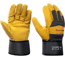 KRAFTOOL PANZER, XL (10) комбинированные кожаные рабочие перчатки (11320-XL)