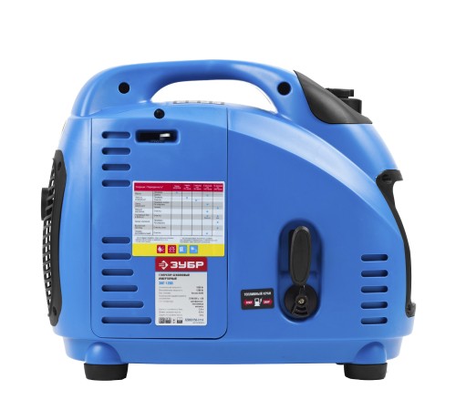 ЗУБР 1/1.2 кВт, однофазный, синхронный, инверторный, генератор бензиновый ЗИГ-1200