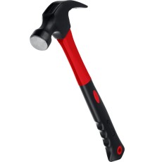 MIRAX 450 г, молоток-гвоздодёр столярный с фиберглассовой рукояткой (20231-450)