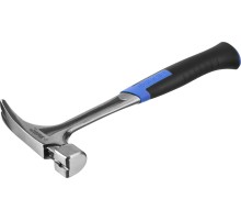 ЗУБР Профессионал 560 г, цельнокованый столярный молоток-гвоздодёр (20258-580)