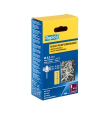 RAPID R:High-performance-rivet, 3.2 х 8 мм, 500 шт, алюминиевая высокопроизводительная заклепка (5001431)