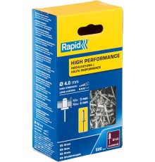 RAPID R:High-performance-rivet, 4.0 х 8 мм, 500 шт, алюминиевая высокопроизводительная заклепка (5001432)