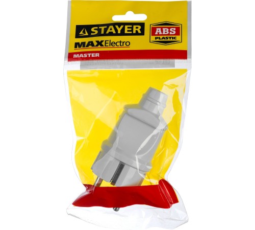 STAYER MAXElectro, белая, 16 А/220 В, 1300 Вт, прямая вилка (55160-W) STAYER MAXElectro, белая, 16 А/220 В, 1300 Вт, прямая вилка (55160-W)
