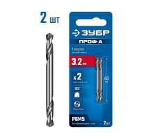 ЗУБР Профессионал 3.2х49мм, Сверло двухстороннее по металлу Проф-А, сталь Р6М5, класс А
