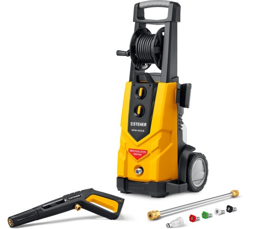STEHER 200 Атм, 2600 Вт, мойка высокого давления, пистолет G-280 PRO (HPW-200B) STEHER 200 Атм, 2600 Вт, мойка высокого давления, пистолет G-280 PRO (HPW-200B)