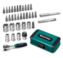 KRAFTOOL X-Drive 35, 35 предм., универсальный набор инструмента 1/4″ (27974) KRAFTOOL X-Drive 35, 35 предм., универсальный набор инструмента 1/4″ (27974)