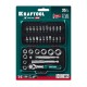 KRAFTOOL X-Drive 35, 35 предм., универсальный набор инструмента 1/4″ (27974)