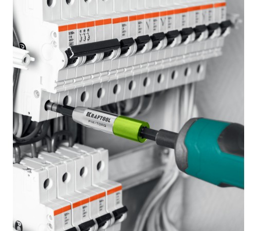 KRAFTOOL FIX-TORQ 1.4 Нм динамометрический адаптер для бит (64035-1.4)