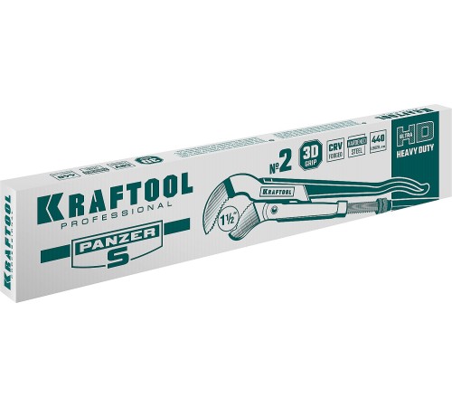 KRAFTOOL №2, изогнутые губки, ключ трубный PANZER-S 2733-15_z02 KRAFTOOL №2, изогнутые губки, ключ трубный PANZER-S 2733-15_z02