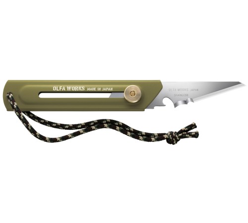 OLFA WORKS BK1 BUSHCRAFT KNIFE многоцелевой нож со сменным лезвием (OW-BK1-OD) OLFA WORKS BK1 BUSHCRAFT KNIFE многоцелевой нож со сменным лезвием (OW-BK1-OD)