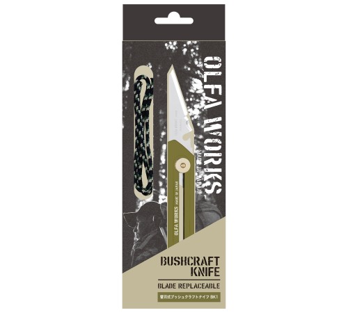 OLFA WORKS BK1 BUSHCRAFT KNIFE многоцелевой нож со сменным лезвием (OW-BK1-OD) OLFA WORKS BK1 BUSHCRAFT KNIFE многоцелевой нож со сменным лезвием (OW-BK1-OD)