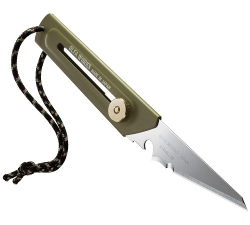 OLFA WORKS BK1 BUSHCRAFT KNIFE многоцелевой нож со сменным лезвием (OW-BK1-OD) OLFA WORKS BK1 BUSHCRAFT KNIFE многоцелевой нож со сменным лезвием (OW-BK1-OD)