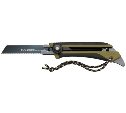 OLFA WORKS FK1 FIELD KNIFE универсальный нож со сменным серрейторным лезвием для сложных материалов (OW-FK1-OD) OLFA WORKS FK1 FIELD KNIFE универсальный нож со сменным серрейторным лезвием для сложных материалов (OW-FK1-OD)