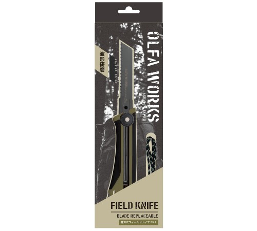 OLFA WORKS FK1 FIELD KNIFE универсальный нож со сменным серрейторным лезвием для сложных материалов (OW-FK1-OD) OLFA WORKS FK1 FIELD KNIFE универсальный нож со сменным серрейторным лезвием для сложных материалов (OW-FK1-OD)