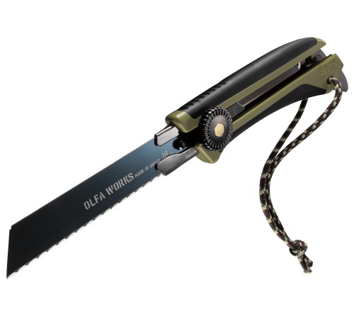 OLFA WORKS FK1 FIELD KNIFE универсальный нож со сменным серрейторным лезвием для сложных материалов (OW-FK1-OD) OLFA WORKS FK1 FIELD KNIFE универсальный нож со сменным серрейторным лезвием для сложных материалов (OW-FK1-OD)