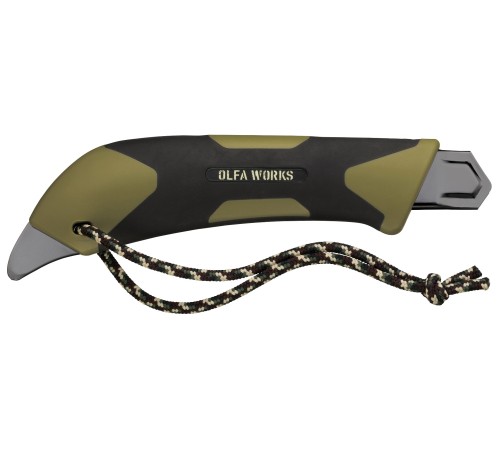 OLFA WORKS FK1 FIELD KNIFE универсальный нож со сменным серрейторным лезвием для сложных материалов (OW-FK1-OD) OLFA WORKS FK1 FIELD KNIFE универсальный нож со сменным серрейторным лезвием для сложных материалов (OW-FK1-OD)