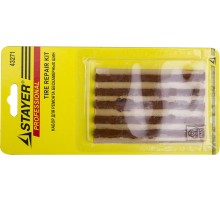 STAYER 5 шт, жгуты для ремонта бескамерных шин (43271)