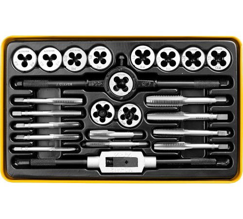 STAYER набор метчиков и плашек 24 предмета MaxCut 28020-H24 STAYER набор метчиков и плашек 24 предмета MaxCut 28020-H24
