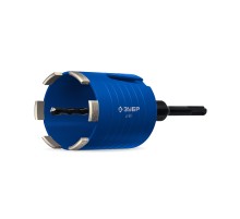 ЗУБР АСК d 68 мм (М16, рабочая глубина 75 мм, лазерная сварка), алмазная сегментная коронка для подрозетников, Профессионал (29875-68)