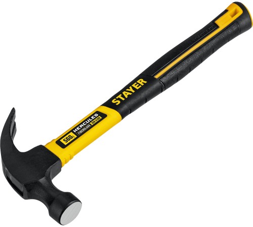 STAYER 560 г, молоток-гвоздодер с фиберглассовой рукояткой Hercules 2026-560_z02 STAYER 560 г, молоток-гвоздодер с фиберглассовой рукояткой Hercules 2026-560_z02