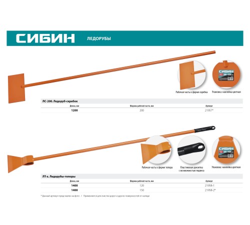 СИБИН 1.2 кг, 120х1400 мм, ледоруб-топор ЛТ-120 21958-1 СИБИН 1.2 кг, 120х1400 мм, ледоруб-топор ЛТ-120 21958-1