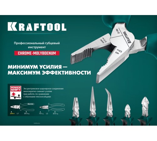 KRAFTOOL 160 мм, плоскогубцы комбинированные EXTREM 22011-1-16_z01 KRAFTOOL 160 мм, плоскогубцы комбинированные EXTREM 22011-1-16_z01