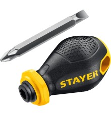 STAYER MaxFix, PH2/SL6, 32 мм, переставная отвертка (2511) STAYER MaxFix, PH2/SL6, 32 мм, переставная отвертка (2511)