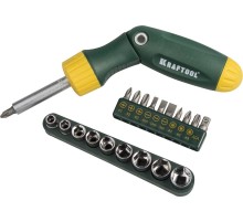 KRAFTOOL X-Hard-21, 21 предм., с насадками, реверсивно-рычажная отвертка (26151-H21) KRAFTOOL X-Hard-21, 21 предм., с насадками, реверсивно-рычажная отвертка (26151-H21)