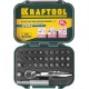 KRAFTOOL 33 шт., Cr-V, набор битов с мини-трещоткой 26157-H33 Профессионал