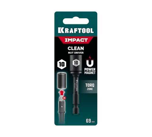 KRAFTOOL CLEAN “Nut driver”, 10 мм, бита с торцовой головкой (26371-10) KRAFTOOL CLEAN “Nut driver”, 10 мм, бита с торцовой головкой (26371-10)