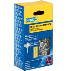 RAPID R:High-performance-rivet, 4.0 х 10 мм, 500 шт, алюминиевая высокопроизводительная заклепка (5001433)