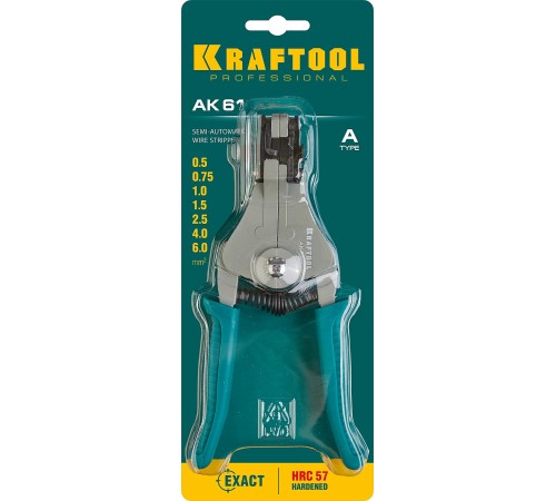KRAFTOOL 0.5-6 мм², стриппер полуавтоматический АК-61 22683 KRAFTOOL 0.5-6 мм², стриппер полуавтоматический АК-61 22683