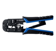 ЗУБР RJ7, (RJ45, RJ11, RJ12), 203 мм, универсальный кримпер, Профессионал(22650) ЗУБР RJ7, (RJ45, RJ11, RJ12), 203 мм, универсальный кримпер, Профессионал(22650)