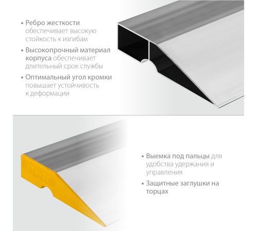 STAYER 2.5 м, правило ДВУХВАТ 10723-2.5_z03 STAYER 2.5 м, правило ДВУХВАТ 10723-2.5_z03