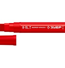 ЗУБР МК-1500 красный, 8-15 мм маркер-краска (06329-3) ЗУБР МК-1500 красный, 8-15 мм маркер-краска (06329-3)