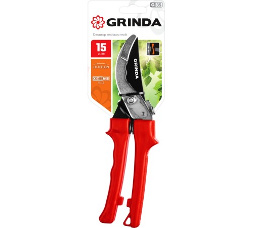 GRINDA 200 мм, с пластиковыми рукоятками, плоскостной секатор 40212_z02 GRINDA 200 мм, с пластиковыми рукоятками, плоскостной секатор 40212_z02