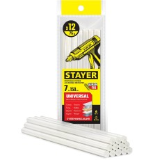 STAYER Universal, 7 х 150 мм, 12 шт, прозрачные, универсальные клеевые стержни Professional (06817-12) STAYER Universal, 7 х 150 мм, 12 шт, прозрачные, универсальные клеевые стержни Professional (06817-12)