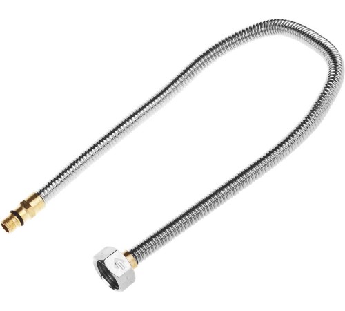 ЗУБР 1/2″, 0.5 м, гайка-штуцер, сильфонная подводка для смесителей с укороченным штуцером (51012-050)