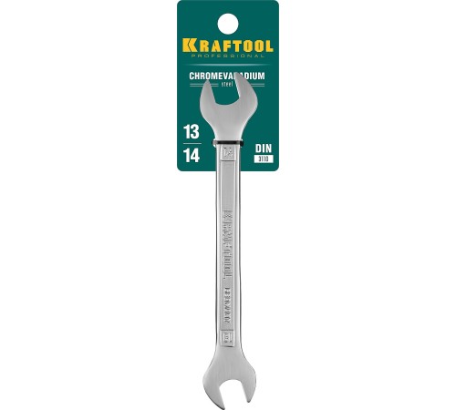 KRAFTOOL 13 х 14 мм, рожковый гаечный ключ (27033-13-14)