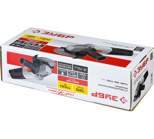 ЗУБР 1100 Вт, d125 мм, УШМ, регулировка оборотов (УШМ-125-1100 ТМ3)